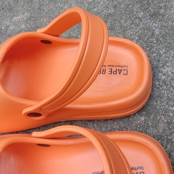 Orange Slingback Slide - Picture 2 of 6